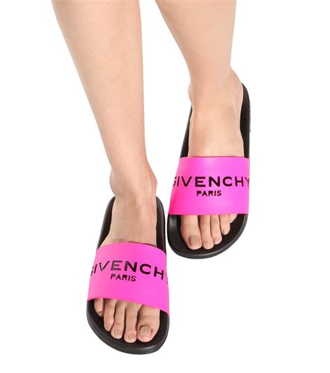 black pink givenchy|Givenchy pink jelly sandals.